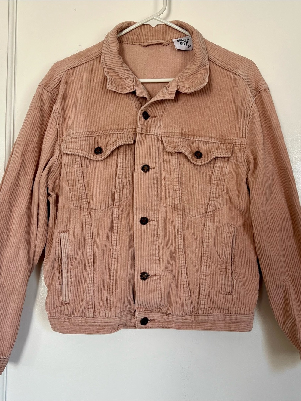 Princess Polly Blush Corduroy Jacket
